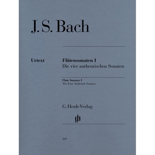 BACH Flute Sonatas, Volume I (The four authentic Sonatas) (HN269)