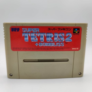 SUPER TETRIS 2 + BOMBLISS ตลับแท้ Super Famicom [SFC] เทสแล้ว เล่นได้