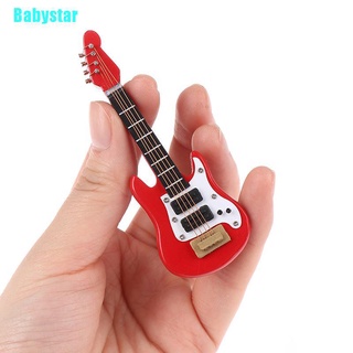 (Babystar) กีตาร์ไฟฟ้า ขนาดเล็ก 1:12 สําหรับบ้านตุ๊กตา