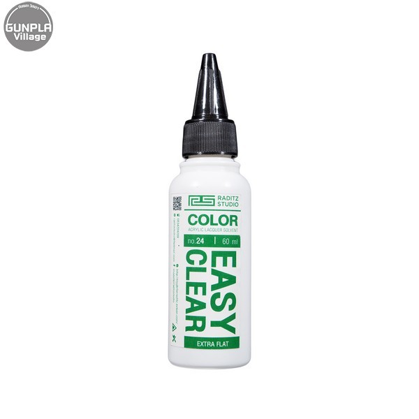 Raditz Studio RS NO24S Easy Extra Flat Clear 60 ml (Easy Clear Series) 8858878600248 (สี)