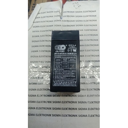 แบตเตอรี่ OUTDO 4 VOLT 5 AH DRY 4 VOLT 4 AH DIAMETER รายการ 4 VOLT 5Ah