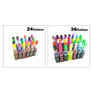 อุปกรณ์เสริมหมึกเรซิ่นย้อมสีหมึก Diy 8 มล. 24/36 สี