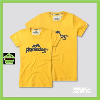 Rudedog เสื้อคอกลม ชาย หญิง รุ่น Logo21 สีเหลือง