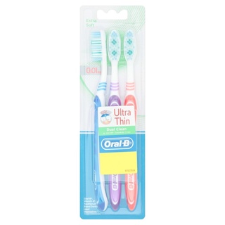 🚚สุดพิเศษ!!✅ ﻿Oral-B แปรงสีฟันอัลตร้า ธิน ดูอัล คลีน P.3 🚚พร้อมส่ง!! 💨