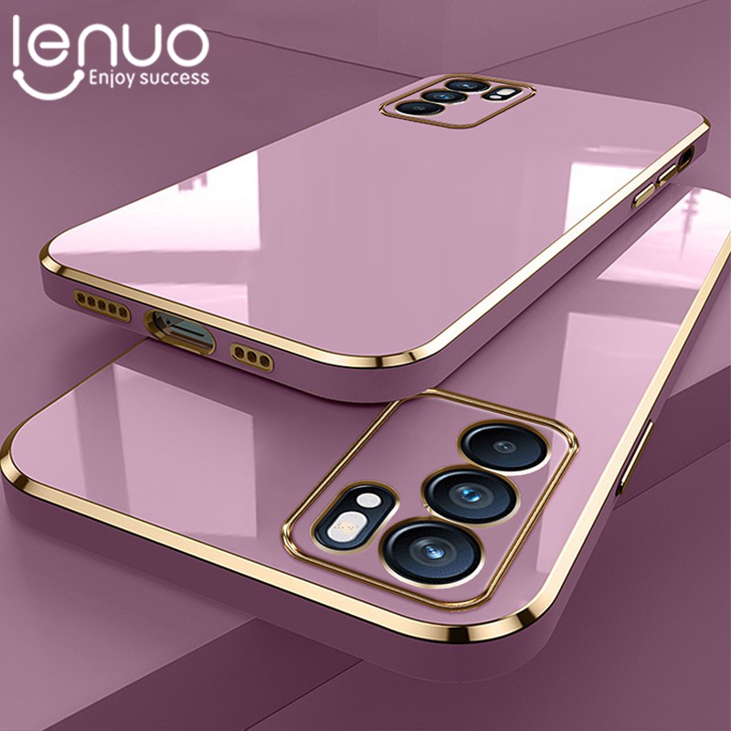 เคสโทรศัพท์มือถือชุบหรูหราสําหรับ OPPO Reno 6 6Z 5F 6 Pro 5G 5 Pro