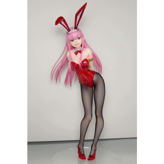 Anime Darling In The FRANXX Zero Two 02 Bunny Girl 1/4 Scale PVC Action Figure Collection Model Toy 41cm