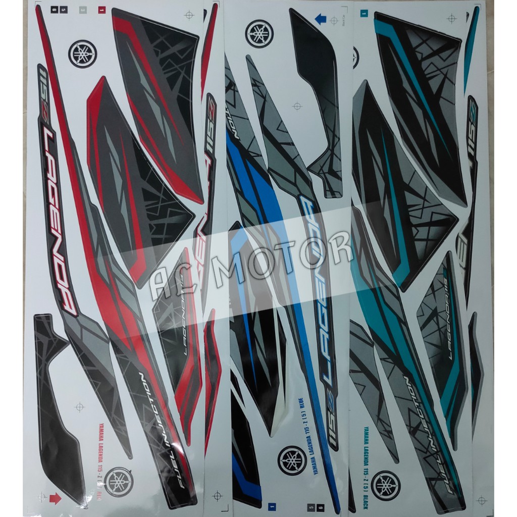YAMAHA SRL 115 Z ( 5 ) STRIPE STICKER LAGENDA