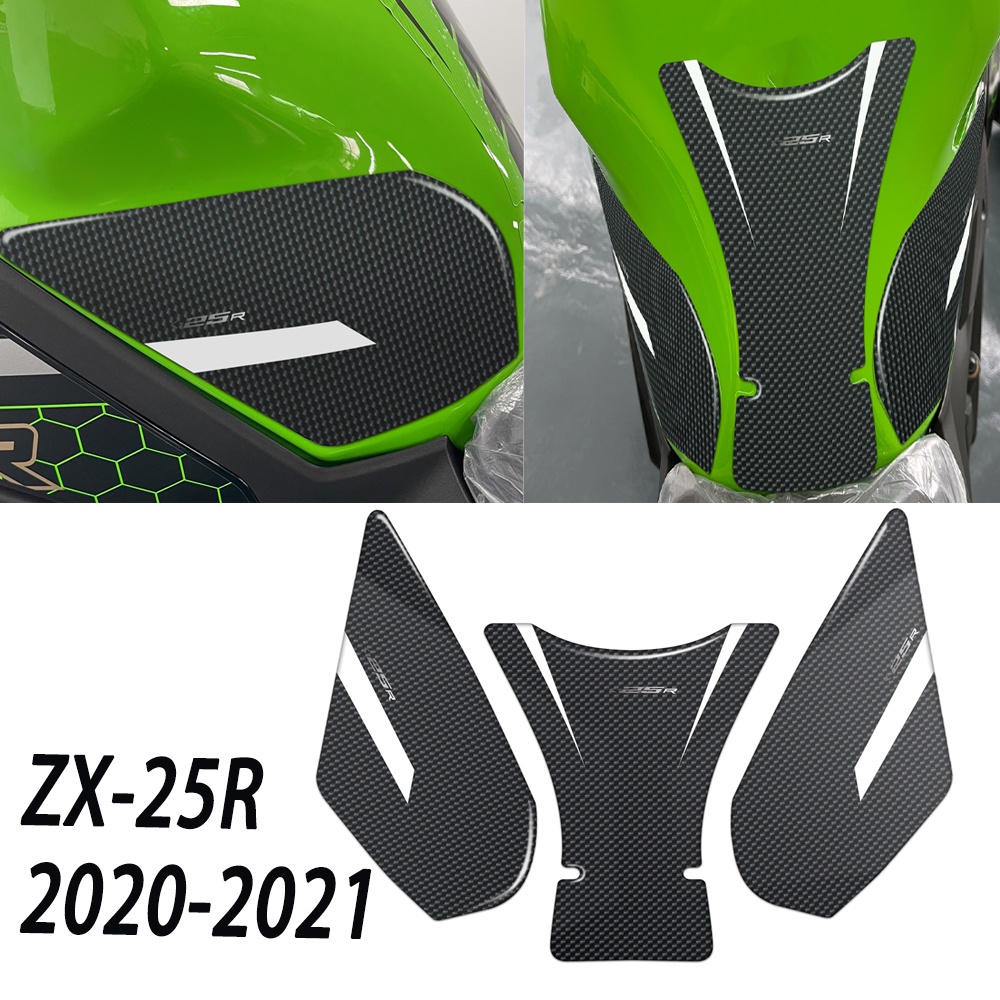 zx25r 3D Motorcycle Carbon Tank Pad For Kawasaki NINJA ZX-25R ZX 25R 2020 2021 Speed Triple Tankpad 