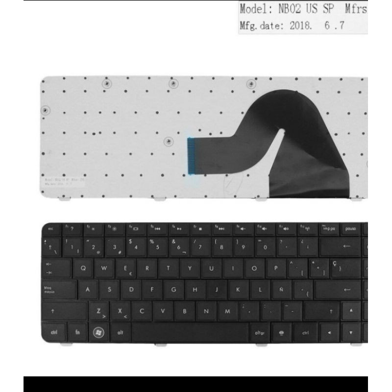 Compaq CQ42 G42 คีย์บอร์ดสีดํา