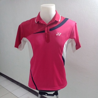 เสื้อยืดกีฬาแบดมินตันคอปก Yonex VeryCool Size M มือ2