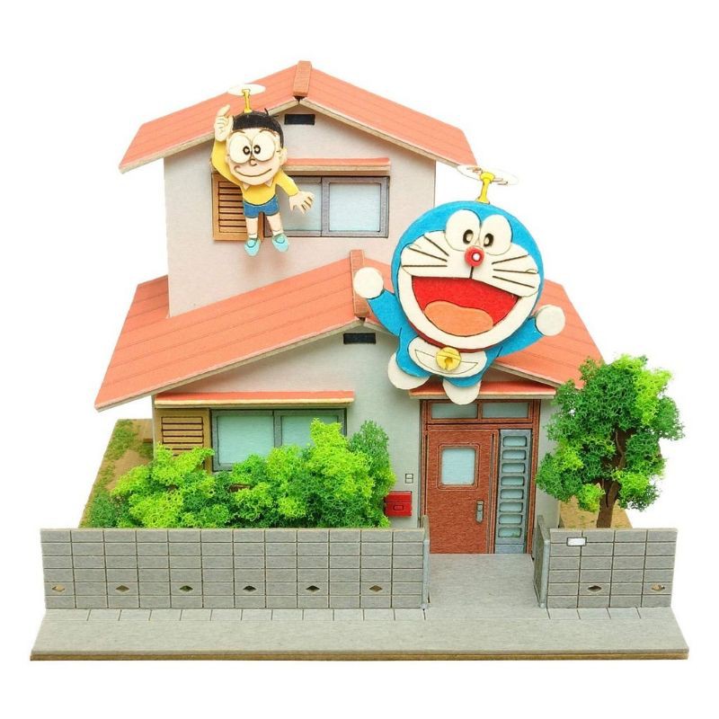 พร้อมส่ง บ้านโนบิตะ บ้านกระดาษคราฟ Sankei Doraemon 1/150 Doraemon and Nobita House Paper Craft Kit บ