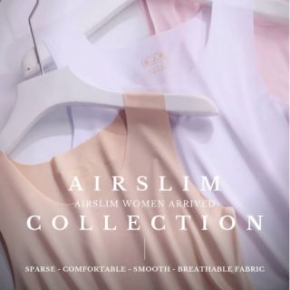 AIRslim  เสื้อกล้าม NEW!! สีพื้น เนื้อผ้านุ่มมาก ระบายอากาศได้ดี เหมาะกับทุกสภาพอากาศ