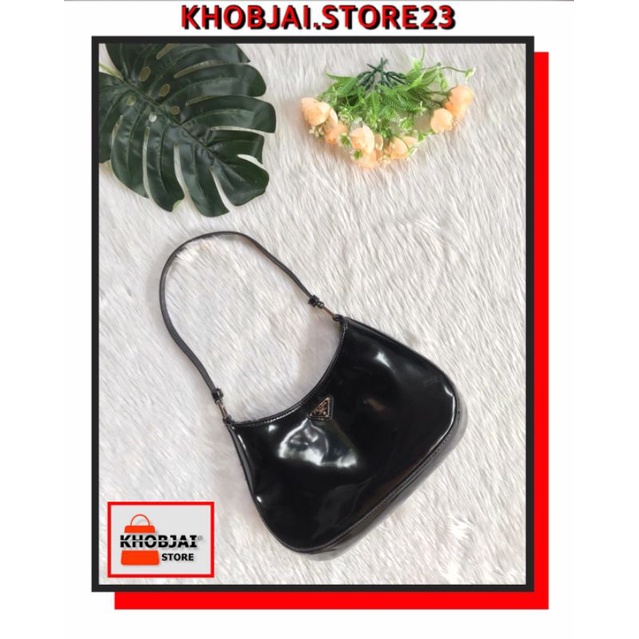 VTG PRADA LEATHER CLEO BAG