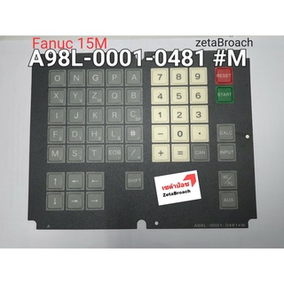 A98L-0001-0481 #M ปุ่มกด​ CNC FANUC​ KEYBOARD , keypad cnc , สินค้าขายดี