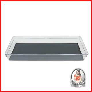MICRONWARE ที่ใส่ช้อนส้อม อุปกรณ์จัดเก็บในครัว ถาดใส่อุปกรณ์ 1 ช่อง 2816 15.5x38.2x5.5 ซม. ผลิตจากพลาสติกใส คุณภาพดี หนา