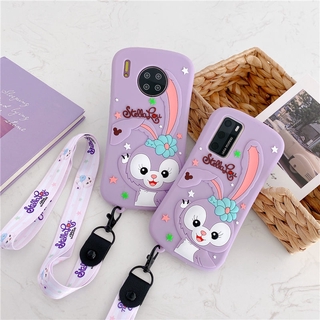 กระต่ายน่ารัก Huawei Y9 prime 2019 Y7Pro P30 P20 P40 Pro Mate20 Y9S Y8P Nova 7 5T 4 3 3i Honor 8X play 10 เคสมือถือ Soft TPU Case เคสป้องกัน Cartoon Rabbit