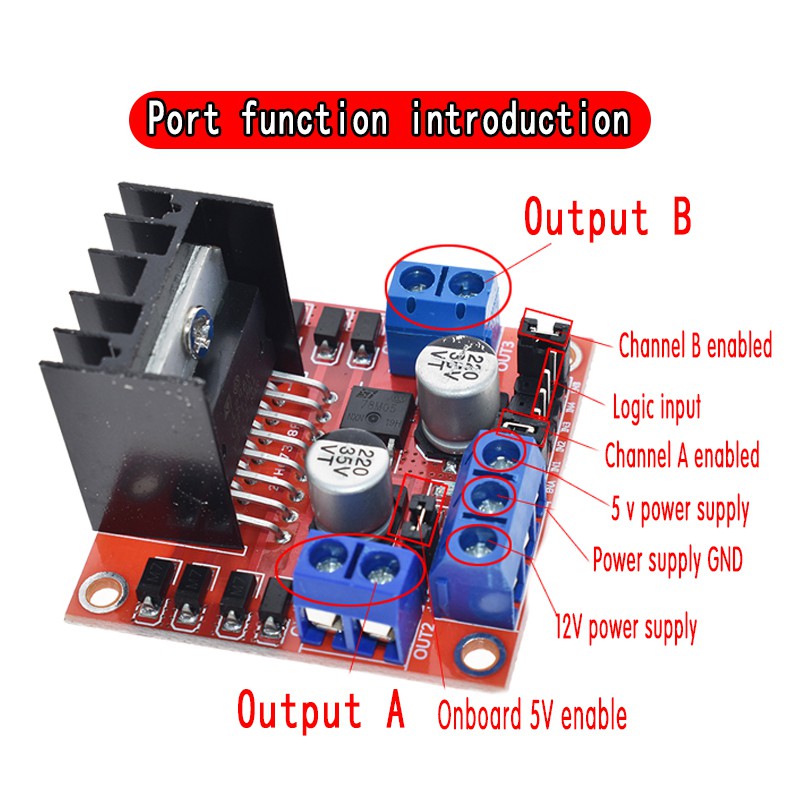 L298N Dual H Bridge DC Stepper Motor Drive Controller Board Module สําหรับ Arduino Stepper Motor รถส
