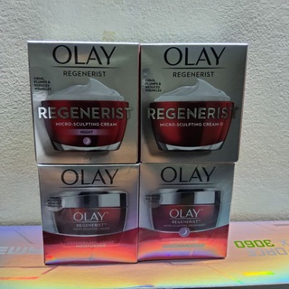 (แพ็คคู่)OLAY Regenerist Micro Sculpting Day Cream และ Night Cream OLAY แท้100% พร้อมจัดส่ง