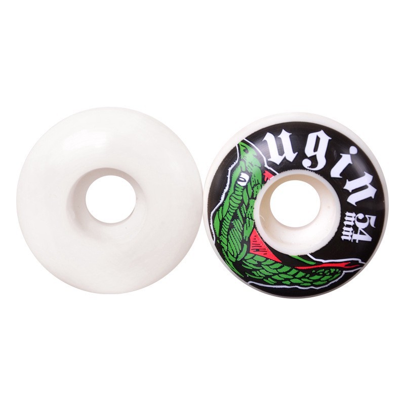 Inleg gedragen Ananiver ☎4pcs Ugin skateboard wheel PU 54 * 32 double kick tail hard pro[พร้อมส่ง]  | Shopee Thailand
