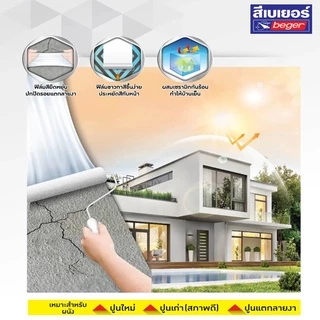 รองพื้นปูน Beger B-2500 B-2800 B-2900 ขนาด 3.5 ลิตร รองพื้นปูนอเนกประสงค์ รองพื้นปูนกันร้อน รองพื้นปูนกันชื้น