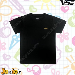 เสื้อยืดกีฬาคอกลมเด็ก วีเอส สีดำ (VT-0192A)