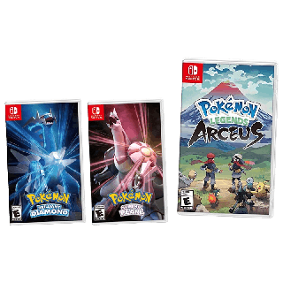 Nintendo Switch Pokemon Arceus , Pokemon Diamond , Pokemon Pearl แผ่นเกมโปเกมอน ภาค อาซิอุส , โปเกมอนไดมอนด์ , เพิร์ล