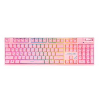 SIGNO KEYBOARD (คีย์บอร์ด) KB-741P PINKKER (BLUE OPTICAL SWITCH) (RGB LED) (EN/TH)