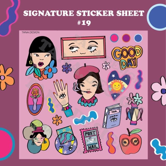 [Tana.design] Sticker sheet no.19
