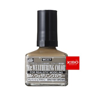 สีทำคราบสมจริง มิสเตอร์ฮอบบี้ WC07 GRAYISH BROWN 40ML