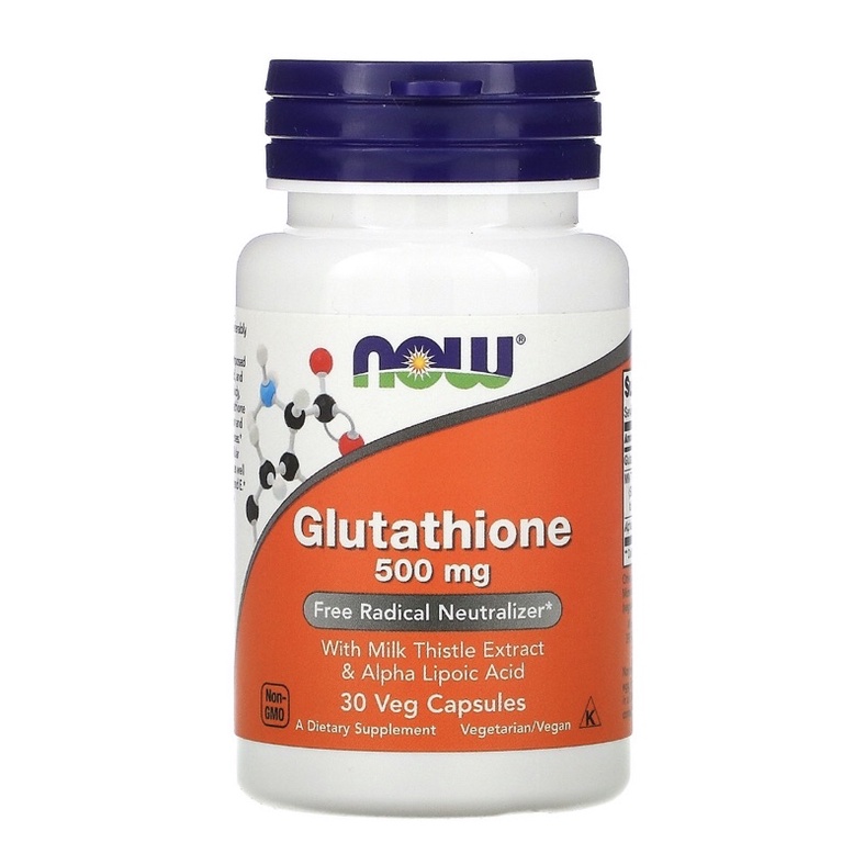 Now Foods Glutathione, 500 mg, 30 Veg Capsules