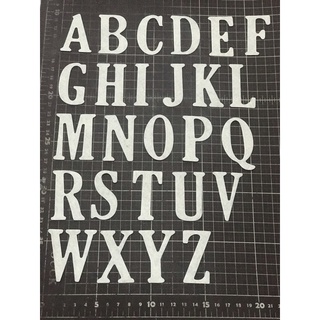 KHMรหัส633 ผ้าสักหลาดตัดตัวอักษรภาษาอังกฤษพิมพ์ใหญ่(พ่อค้าตัดเอง) ขนาด4.8-5ซม. จำนวน 26 ตัว ราคา 30 บาท
