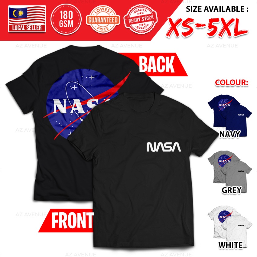 NASA Streetwear Harajuku Space เสื้อยืด T เสื้อ Baju เสื้อแขนสั้น [XS-5XL] NASA-0017