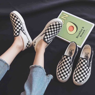 Vane. Slip-On Checkerboard (Hi-end) งานคุณภาพ รองเท้าแชั่น รองเท้าเด็กแนว รองเท้าลำลอง