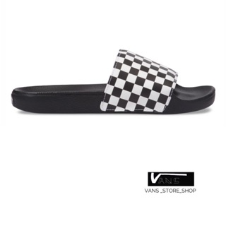 รองเท้าแตะVANS SLID ON CHECKERBOARD BLACK WHITE สินค้ามีประกันแท้