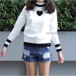 Heartbeat knit top