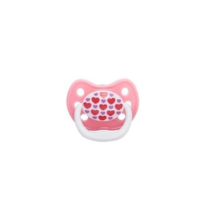 Dr.Browns : DRBPV11308-GBX จุกหลอก PreVent CLASSIC SHIELD Pacifier, Stage 1 0-6M - Pink, 1pk.(Pink)