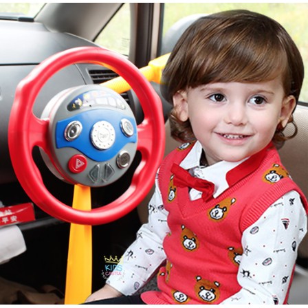 พวงมาลัยหัดขับ พวงมาลัยหัดขับรถยนต์แบบจุ๊บติดกระจก ของเล่นเด็ก
