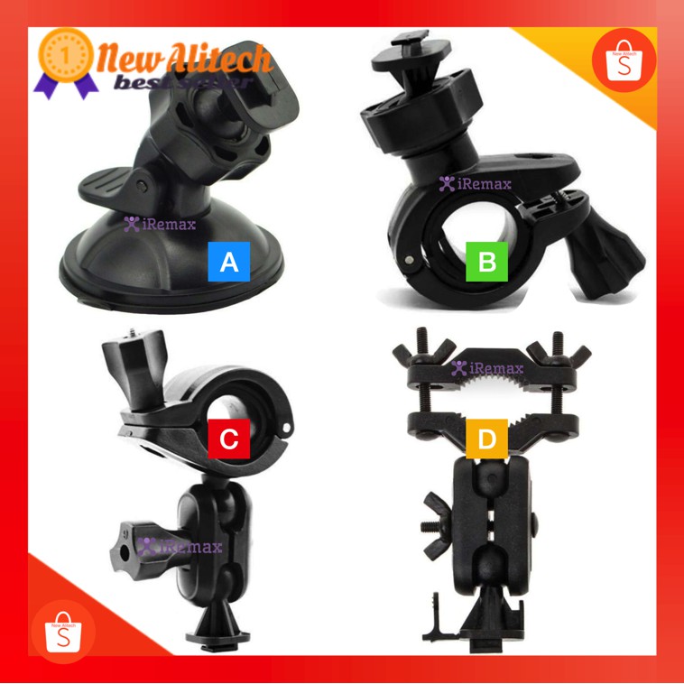New Alitech ขายึดแกนกระจกมองหลังกล้องติดรถยนต์ ขาจับกล้องติดรถยนต์ หัวสไลด์ G1W /หัว 4mm /หัว 6mm /ห