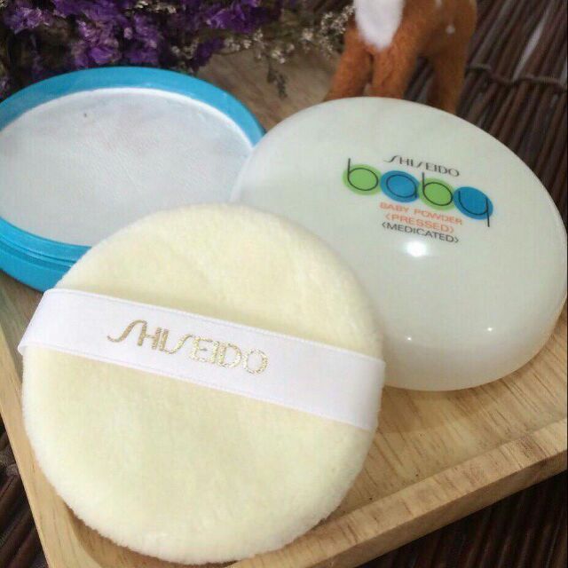 (แป้งพัฟ)Shiseido Baby Powder Pressed Medicate