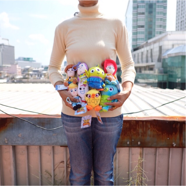 พวงกุญแจ Woody & Buzz Lightyear & Bo Peep & Forky & Little Greenman & Jessie & Bunny & Ducky Cute 4นิ้ว Toy Story