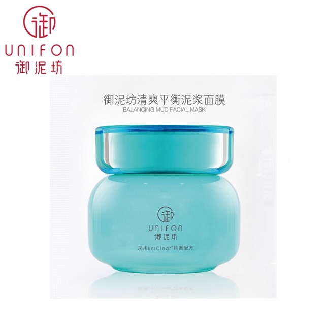 Unifon Refreshing Balanced Oil Control Mineral Mud Facial Mask ทําความสะอาดสิวหัวดํา ( 10g🌹
