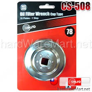 บ๊อกซ์ถอดไส้กรอง 78mm. รู1/2" CONSO CS-508 oil filter wrenches คอนโซ่