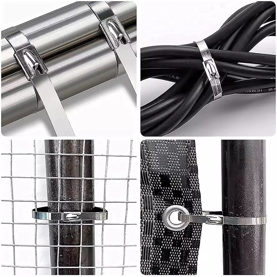 10 ชิ้น Cable Tie  เคเบิ้ลไทร์ เคเบิลไทร์ สแตนเลส สายรัด สายรัดของ สายรัดเคเบิ้ลไทร์ เคเบิ้ลไทร์เหล็ก สายรัดเหล็ก ราคา ถูกที่สุด ดีลบีเคเค แกลเลอรีภาพที่ 9