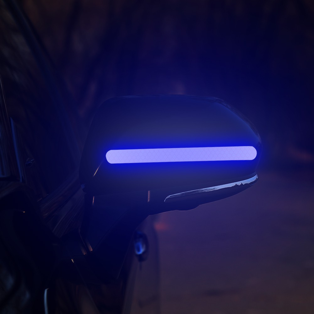 om สติกเกอร์สะท้อนแสง สำหรับติดกระจกมองข้างรถยนต์ 2 ชิ้น - รูปที่ 4