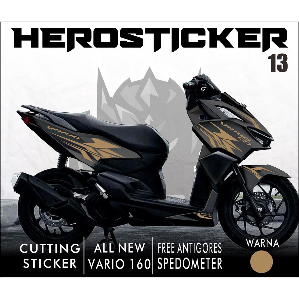 Striping Cutting Sticker Honda VARIO 160 - สติ๊กเกอร์ VARIO 160 Variations Of Cutting Motif List Simple Custom 13