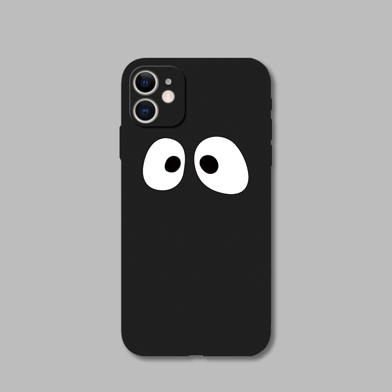 แฟชั่น Simple Big EYE สําหรับ iPhone 13 14 Pro Max 6S 7 8 Plus X 12 mini 11 Pro Xs Max XR SE2 TPU เค