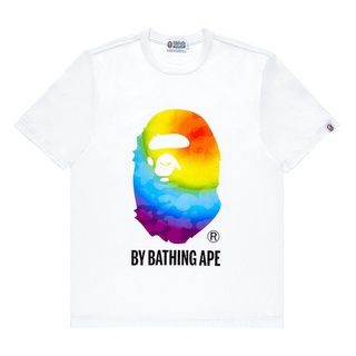 Bape ROCKY เสื้อยืดแขนสั้น ผ้าฝ้าย ทรงหลวม แฟชั่นฤดูร้อน สําหรับผู้ชาย