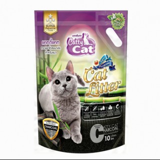 Catty Cat ทรายแมวชาโคล ขนาด 10 ลิตร