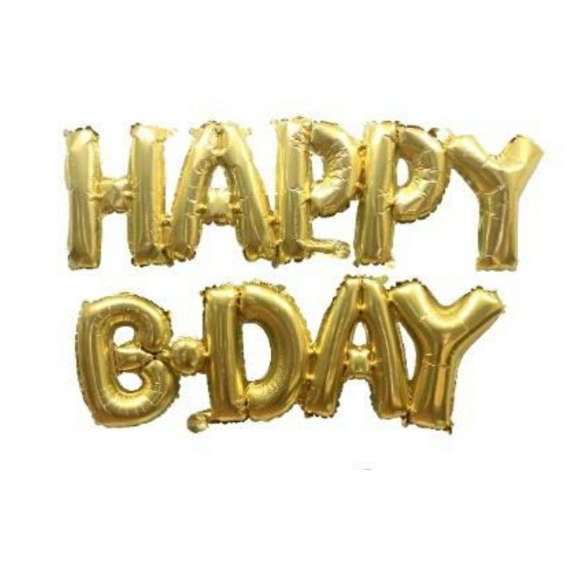 ลูกโป่งHAPPY B-DAY สูง14นิ้ว