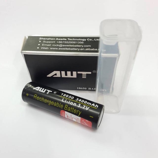 ถ่านชาร์จ AWT IMR 18650 3400mAh